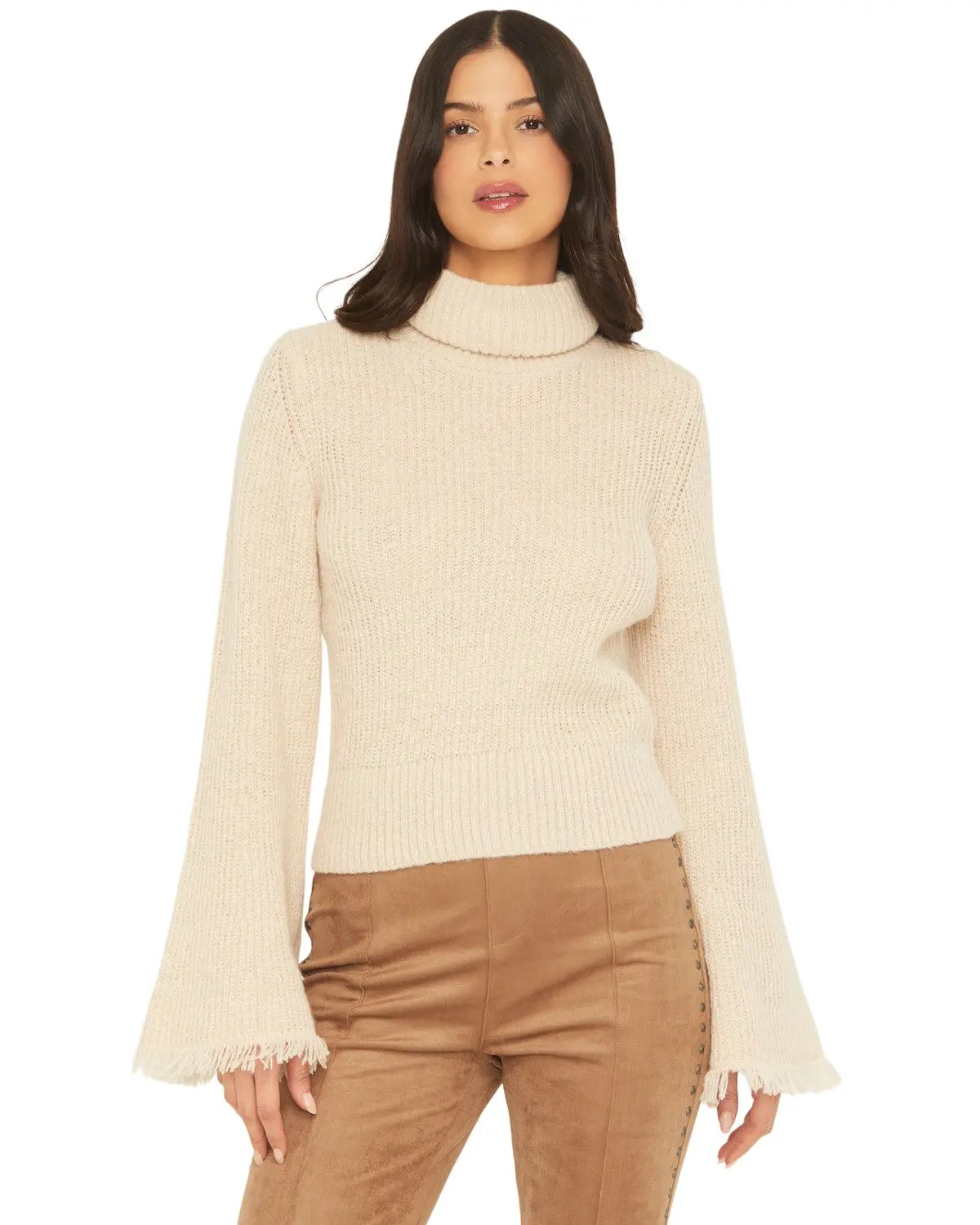 Shyanne Women's Women'S Bell Sleeve Marled Sweater - Swho24sw24-Oat