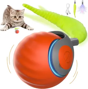Speedy 2.0 Cat Toy, 2025 New, Interactive Cat Ball Toy with USB Rechargeable Feature, Two Speed Adjustments, Replacement Tail Included dog toys Electric