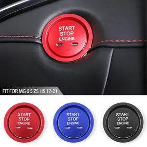 For 17-21 MG 6 5 ZS HS One Button Start Decoration Sticker Automobile Engine Start Stop Switch Button Decorative Cover Sticker