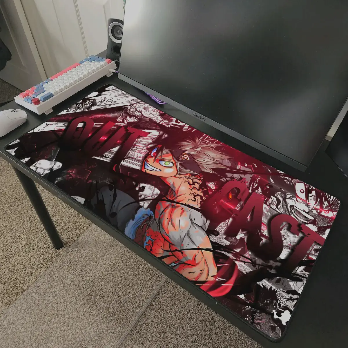 Asta Black Clover Anime Desk Mat Mousepad