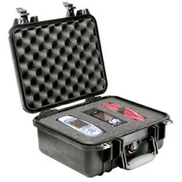 Pelican Products 1400-000-110 Foam-Lined Tool Case - Black, Water-Resistant, Dust-Proof, Latch, Double Latch, O-Ring Seal, IP67 Automatic Pressure Valve, Lifetime Guarantee