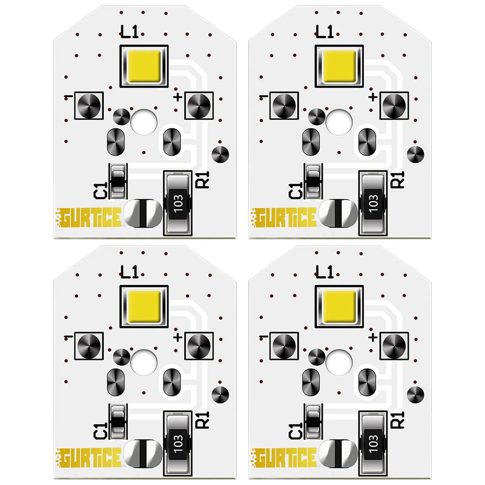 New Upgraded 4 Pack GE Refrigerator LED Light, Replace WR55X11132, WR55X25754, WR55X30602, WR55X26486, PS4704284, 3033142, EAP12172918, AP6261806, with 30000hrs Longer Service Time, 30,000Hrs Longer Service Time