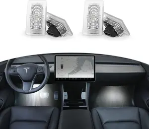 Interior LED Lights Bulbs Kit,UltraBright EasyPlug Replacement Lights Fit Trunk,Frunk,Door Puddle,FootWell,Compatible with Tesla Model /Y/S/X Accessories ( Pack/White)