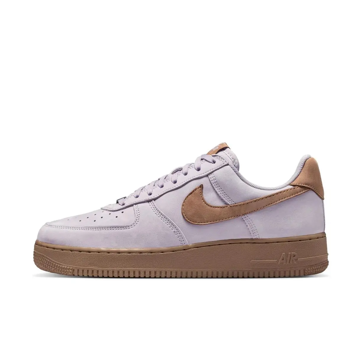 Nike Air Force 1 Low Retro Premium QS  Silver Lilac Taupe Badgeless Men's IO9555-002 New Sneakers