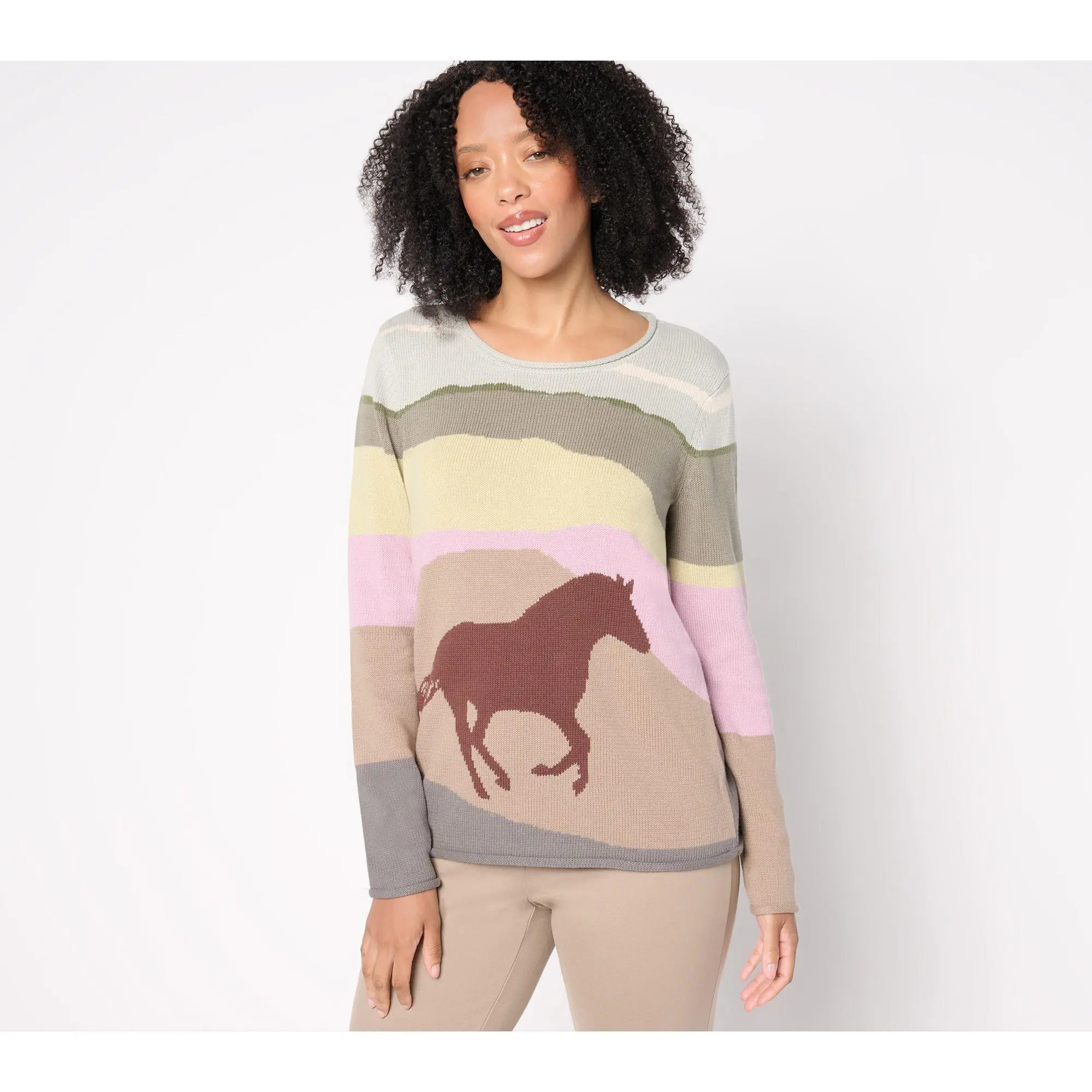 Coldwater Creek Long Stallion Pullover Sweater Coldwater Creek Long Stallion Pullover Sweater