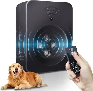 Dog Bark Control Device, 50ft Remote & Auto Sensor Modes, Stops Excessive Barking with Manual Remote & Auto Detection, IPX5 Waterproof, Humane Adjustable Training Tool for Home, Yard & Travel