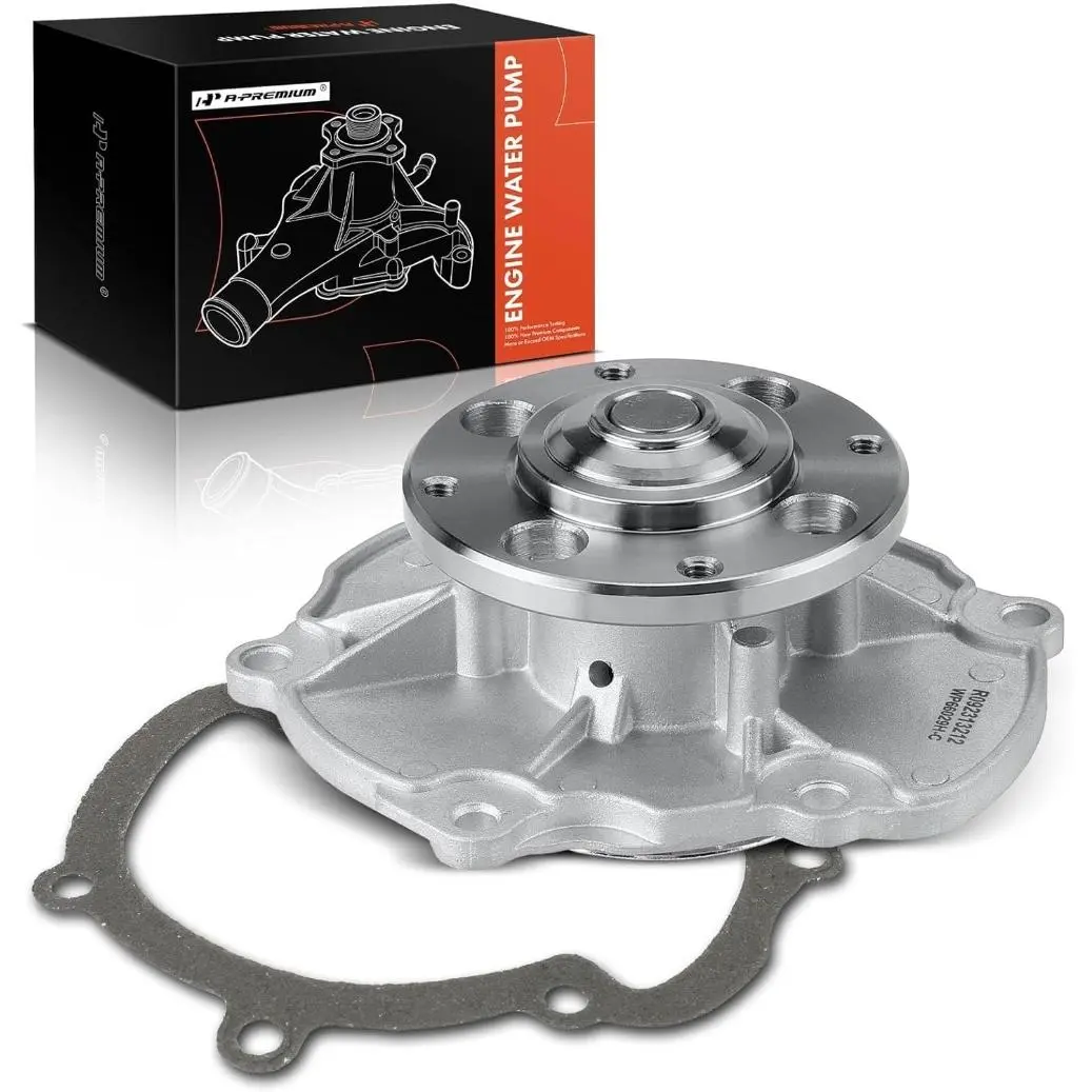 Premium Water Pump With Gasket [DOHC, 6Cyl 2.8 3.0 3.6L] Compatible with Chevy & GMC & Cadillac & Buick & Pontiac & Saab & Suzuki & Saturn, For Camaro, Equinox, Colorado, SRX, LaCrosse, Allure & More