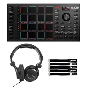 Akai Professional MPC STUDIO 2 Music Production Controller with Stingray Performance DJ Headphones Package