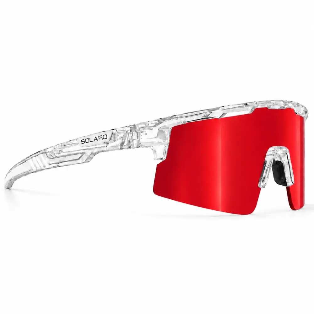 Red Runner Baseball Sunglasses for Running, Softball and More | Includes 3 Lenses