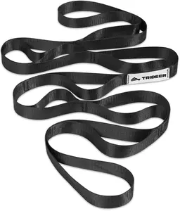 Stretching Strap Yoga Strap Physical Therapy for Home Workout, Exercise, Pilates and Gymnastics, 10 Loops Non-Elastic Stretch Bands with Aesthetic Packaging for Women & Men