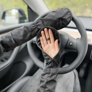 1 Pairs Anti-sunburn Sleeve Summer Uv Solar Arm Sleeves Women's Driving Sun Protection Long Sleeve Adjustable Cuffs