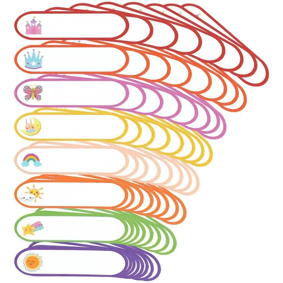 Waterproof Name Labels for Daycare - Name Stickers for  Stuff & School Supplies - Write on  Bottle Cup Labels - Dishwasher Safe - Pack of 120.