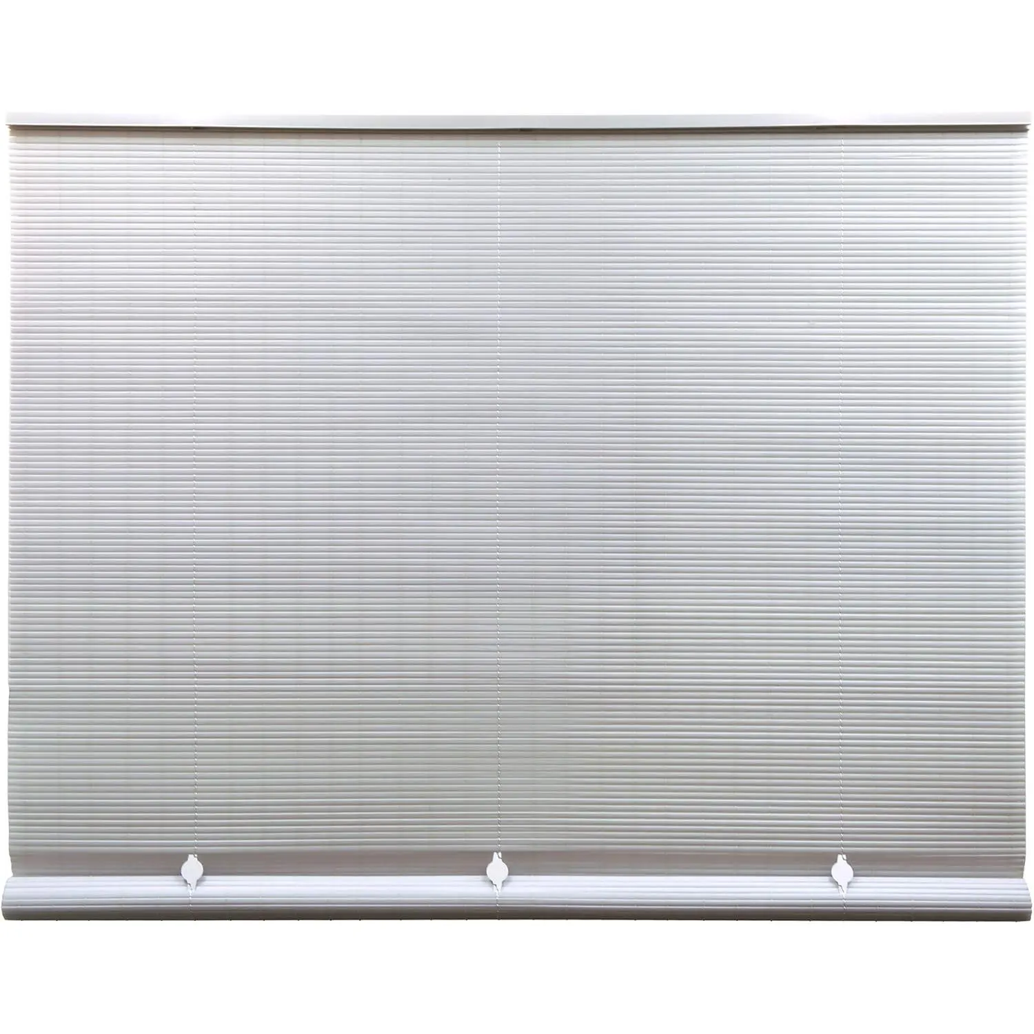 Radiance Cordless Outdoor Shades for Porch, Patio & Windows - Waterproof PVC Blinds for Indoor & Outdoor - Roll-Up Patio Privacy Screen for Diffuse Sunlight - White - 36" W x 72" L - ( 3320136 )