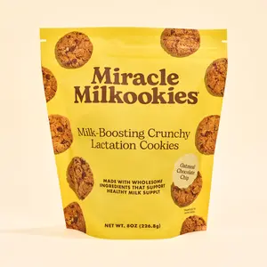 Mini Crunchy Oatmeal Chocolate Chip Lactation Cookies