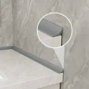 Self-Adhesive Sink Water Retaining Strip, Foldable Water Dam Barrier, Wet-Dry Separation Protector, Edge Protection for Sinks and Stoves, Water Splash Guard