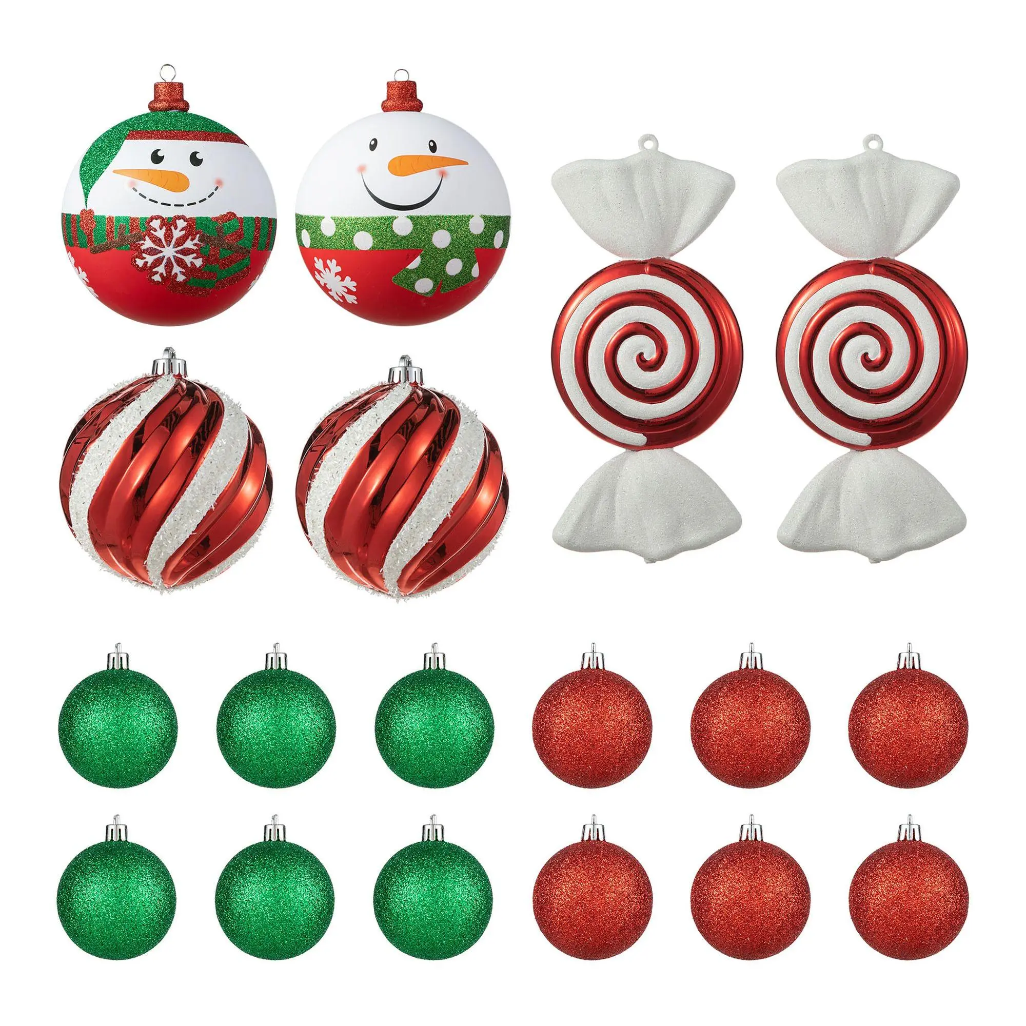 Glitzhome Christmas Whimsical Deluxe Large Ornaments