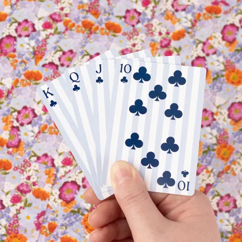 Classical Standard 52-Card Cool Playing Card Decks - 2 Pattern Options, Brightly-Colored Artwork, 2.5"×3.5" Grip, DEHP-Free for All Ages Blackjack Party Game Night Fun