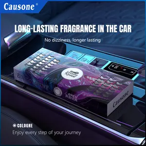 Causone 180g High-End Floral Scent Car Air Freshener, Waterless Car Diffuser, Long-Lasting Fragrance, Odor Eliminator, Multi-Use for Home & Office