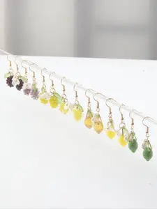 Fruit Shaped Earrings, Cute Grape & Lemon Design Earrings for Women & Girls, Fashion Jewelry for Party, Daily Decor, Trendy All-match & Exquisite Jewelry for Birthday Gift