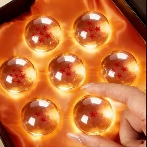 Dragon DBZ 7 Star Ball 7.6CM-4.2CM Glass Crystal Acrylic Collectible Toy with Exquisite Gift Box Perfect Christmas Gift for DBZ Collectors - The ball ball