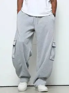 New summer solid-color casual men’s cargo pants—basic, versatile straight-leg long men’s cargo athletic pants, available in 2XL–6XL with a drawstring design and minimalist style. #SummerWins