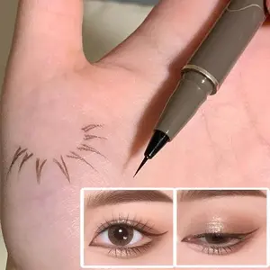 Ultra-Fine Liquid Eyeliner Tip, Quick-Dry Waterproof Smudge-Proof, Long-Lasting, Perfect for Beginners, Makeup Essential, Liquid Eyeliner Pen