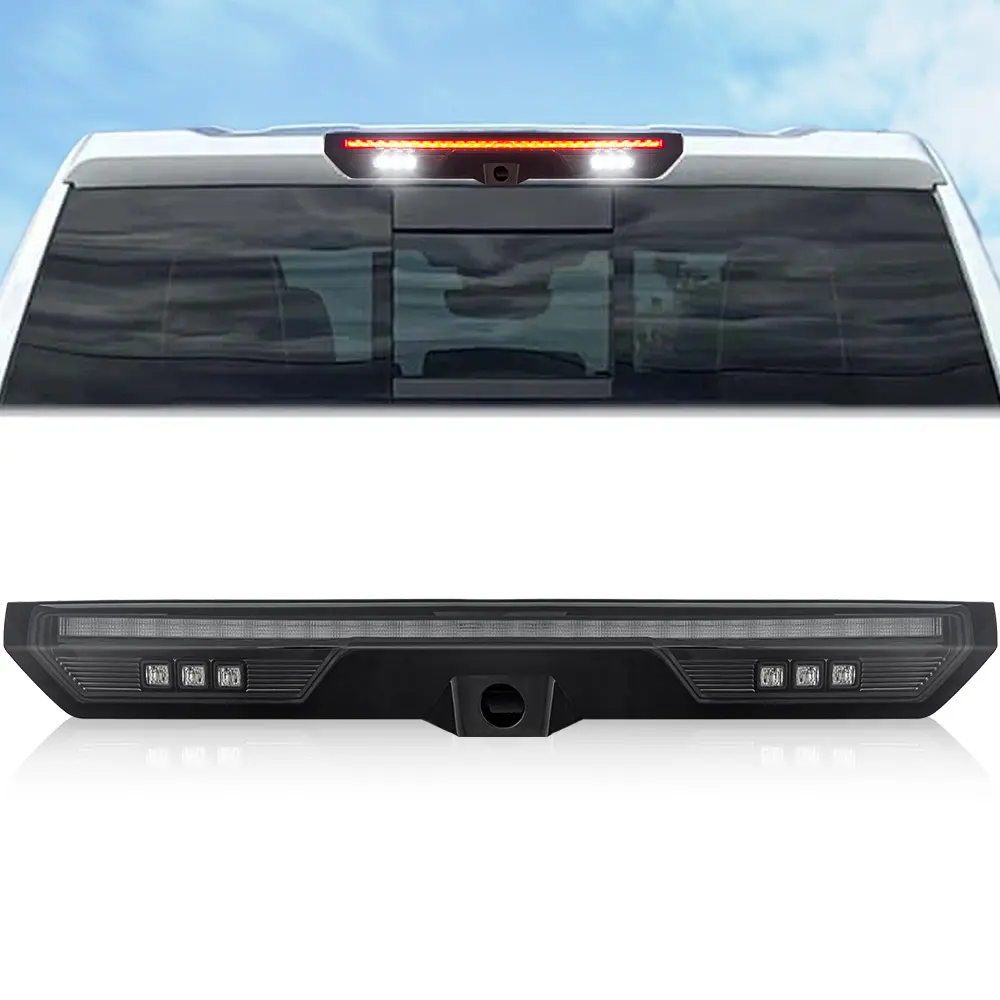 RECON Fits GMC Sierra & Chevy Silverado 1500, 2500, 3500 20-25 Ultra Bright LED 3rd Brake Light Kit (For Cargo Bed Camera Models Only) - Multiple Lens