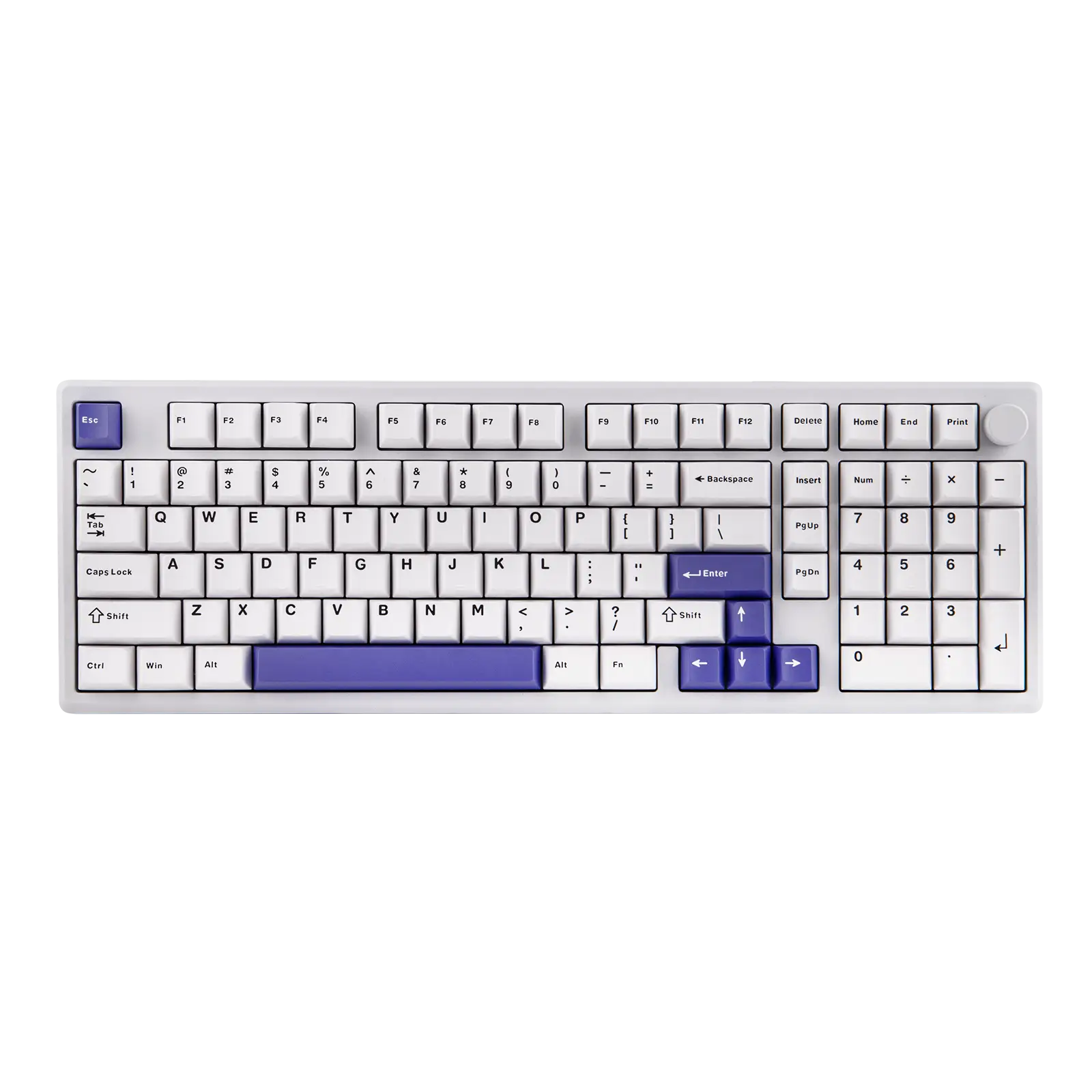 Epomaker Galaxy100 1800 ANSI Layout VIA Gaming Wireless Keyboard with Knob - Aluminum Gasket Keyboard with Cushioning Materials South-Facing RGB Backl