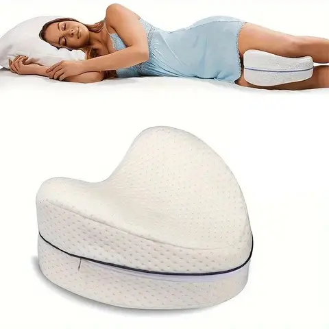Memory Foam Leg Pillow, Slow Rebound Leg Support Pillow, Maternity Knee Pillow, Leg Positioner Pillow for Home Bedroom Relax
