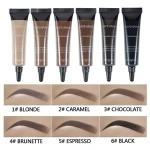 Eyebrow Tint Kit,Long-lasting Waterproof Sweat-proof Eyebrow Dye Paste Set,Hair Color Kit Makeup Cosmetics