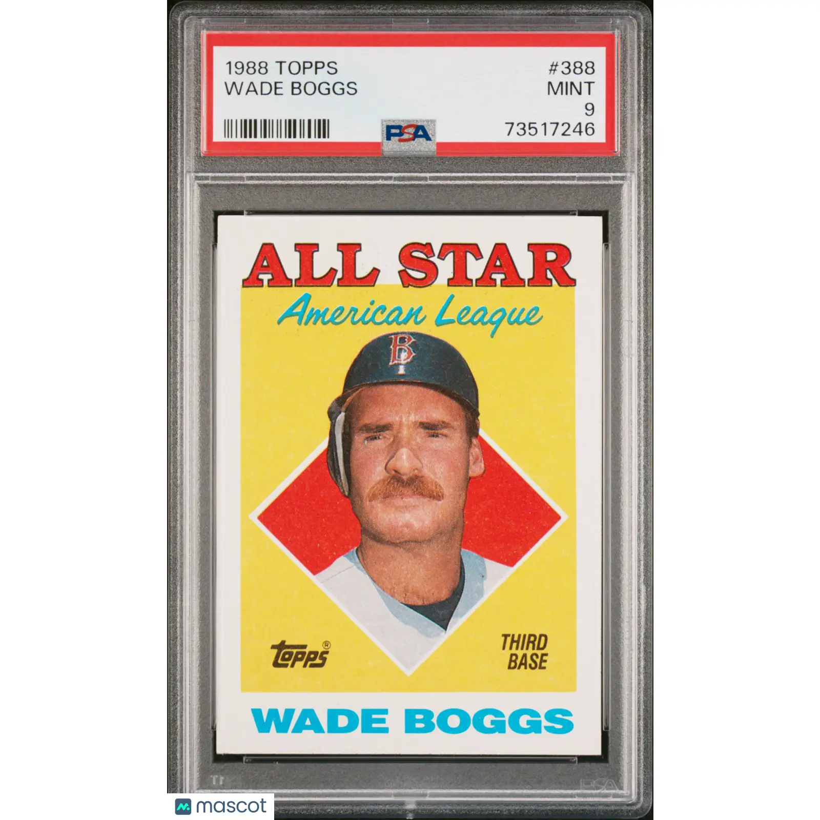 Wade Boggs PSA 1988 Topps Baseball #388 9 73517246
