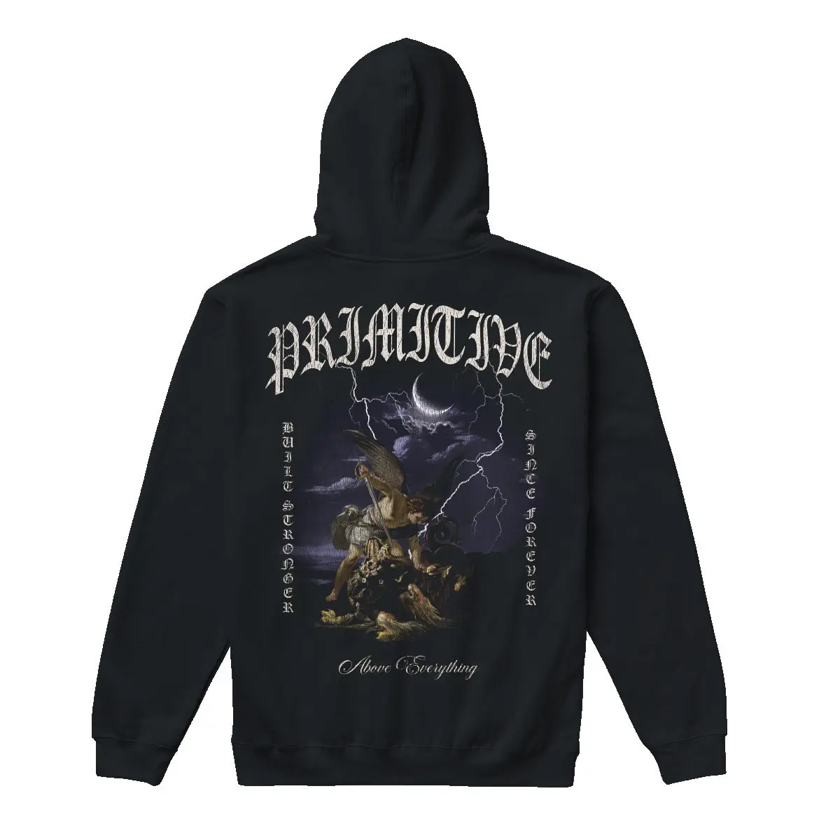 Primitive Apparel Men's Boxy Fit Cotton Casual Pullover Hoodie, Menswear Top Sweatshirt