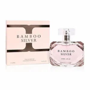 Bamboo Silver Eau De Parfum for Women 100ml (3.4 Fl Oz) – Long Lasting Floral Woody Perfume for Women – Elegant Feminine Fragrance Spray