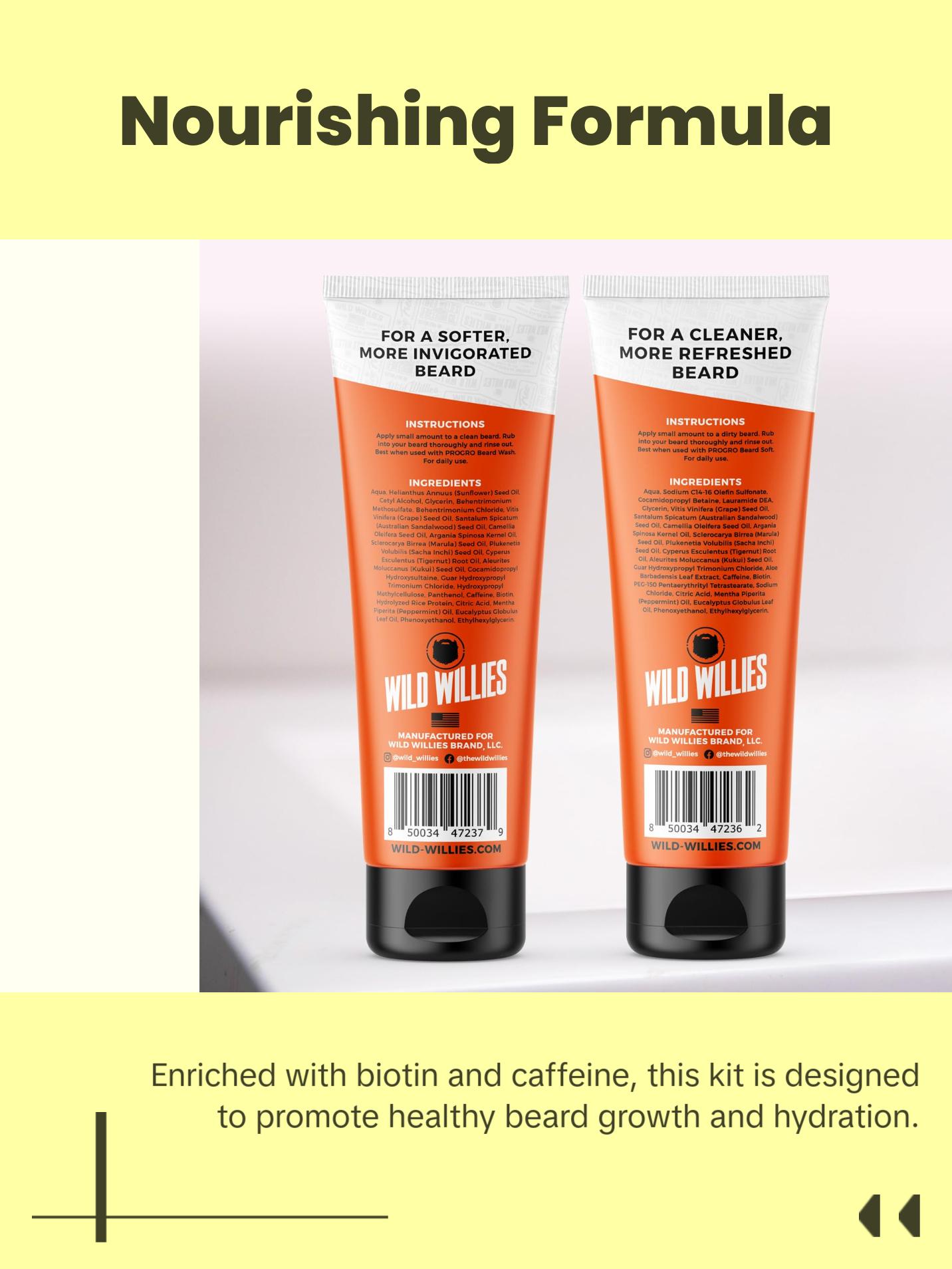 Beard Care Kit, Biotin Fortified Shampoo & Conditioner with Caffeine, 2 4-Oz Bottles, Promotes Healthy Beard Growth & Boost Serum Hair Care Comfort Beard Care Kit, Biotin Fortified Shampoo & Conditioner with Caffeine, 2 4-Oz Bottles, Promotes Healthy Beard Growth & Boost Serum Hair Care Comfort