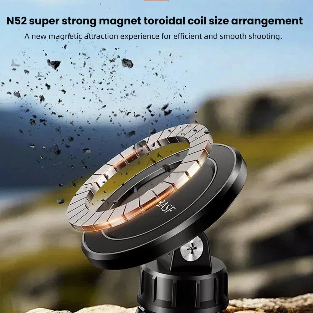 for Magsafe Flexible Magnetic Phone Tripod Mount Stand Holder Desk Bracket for Indoor Outdoor Video Recording Vlogging Selfie, Phone Tripod Universal for iPhone Samsung Galaxy Smartphone