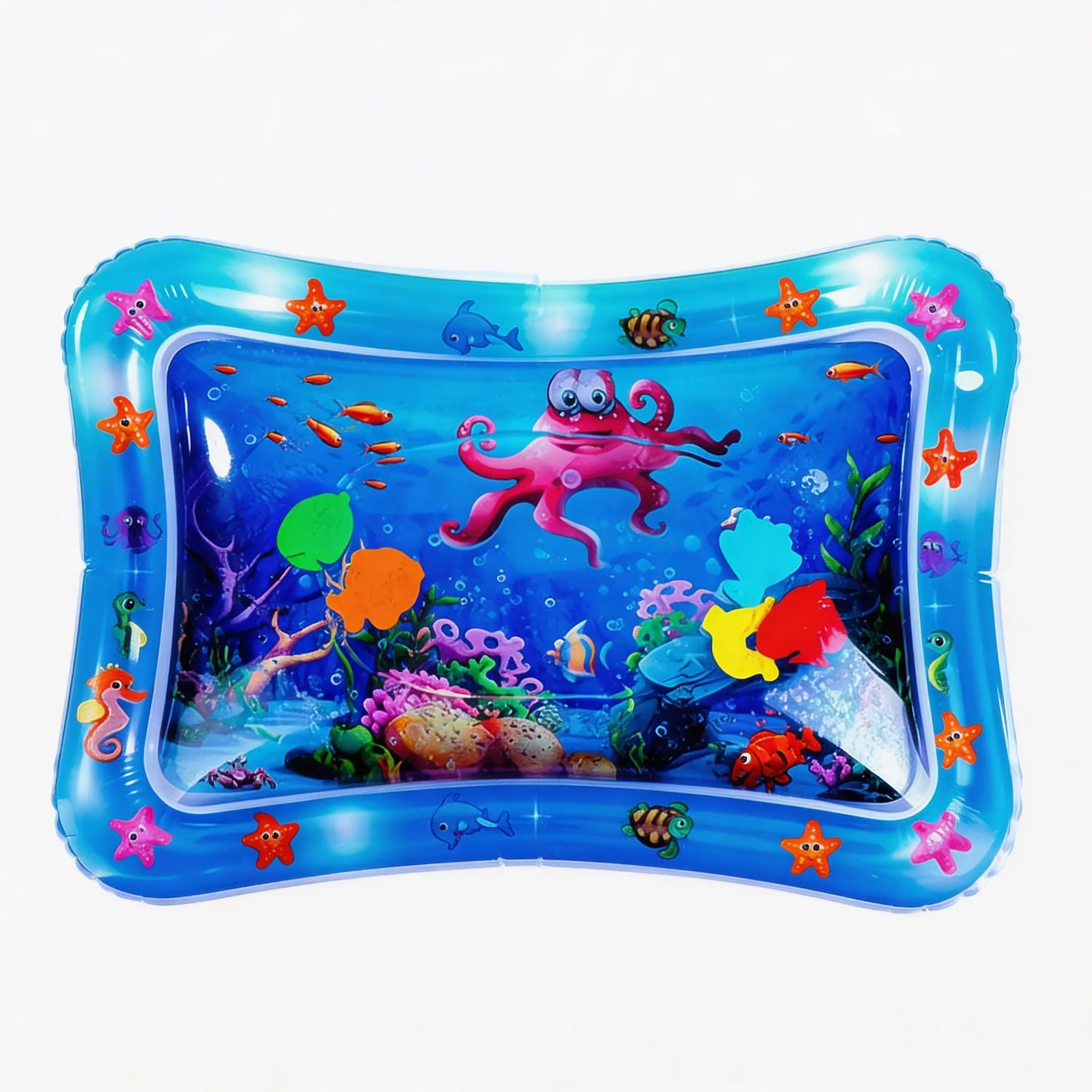 Summer Baby Crawling Water Mat, Plush Toy Pad, Anti-Fall Water Filled Mat, Large Size, Ideal for Kids Playtime, Play Mats, Water Mat For Babies