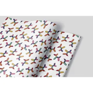 Birthday Balloon Dog Wrapping Paper Set - 3 Sheets, 20x29 in, Printed on 70# Uncoated Text Paper