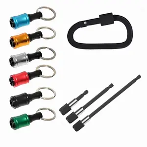Long Shank L-shaped Hexagon Shank Keychain, Magnetic Quick Release Keychain, Multifunctional Disassembly Connection Rod with Magnetic Keychain