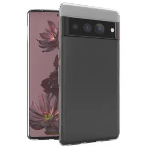 Case for Google Pixel 7 Pro, Clear Transparent See-Thru Flex Gel TPU Skin Slim Phone Cover