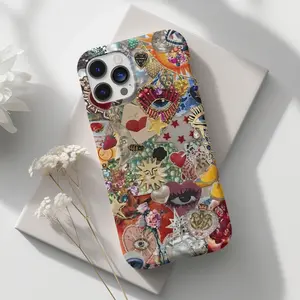 Retro Mosaic Smartphone Case - Vintage Charm, Durable Protection Cellphone Accessory for iPhone 11/12/13/14/15/16/17 Pro, ProMax, Plus, Air Handheld Shell Protective Protector