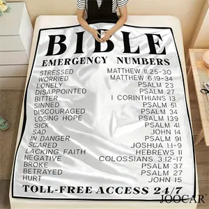 JOOCAR Digital Printed Blanket, Christian Message Gift, Birthday Gift, A Gift For Family, Best Friends, Siblings, A Blanket For Nap, Sofa, And Air Conditioning