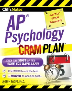 USED-Cliffsnotes AP Psychology Cram Plan by Swope, Joseph M. (Paperback)