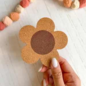 Daisy Cork Coaster Tableware Home