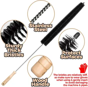 2 Pack Dryer Vent Cleaner Kit Clothes Dryer Lint Brush Vent Trap Cleaner Home Essentials Long Flexible Vacuum Brush