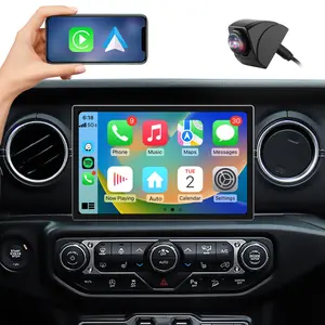 Car Stereo for Jeep Wrangler JL 2018-2023 /Jeep Gladiator 2020-2023 touch screen has Android Auto Wireless Carplay, Bluetooth WIFI supports GPS Navigation