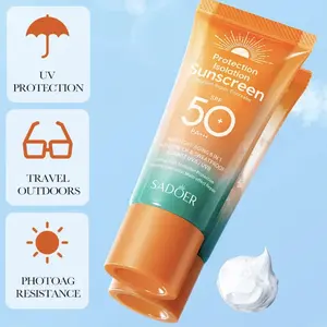 SPF 50+ PA++++ Sunscreen | No White Cast, Non-Greasy, Water Resistant, Broad Spectrum UVA/UVB Protection for Face & Body, Daily Outdoor Sunblock