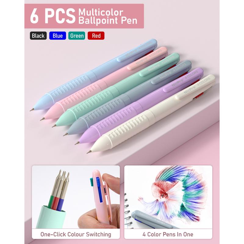 Nicpro 78 PACK Aesthetic School Supplies with Cute Pen Case, Pastel Highlighters, Ink Gel Pens, Mechanical Pencils, Ballpoint Pen for Student Stationary, ideal Christmas gifts