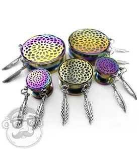 Mandala Rainbow Dreamcatcher Plugs