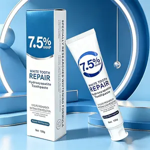 White Tooth Repair 7.5% Hydroxyapatite Toothpaste Mild Mint Flavor 16-Hour Freshness Repair Enamel Reduce Stains Oral Health Care