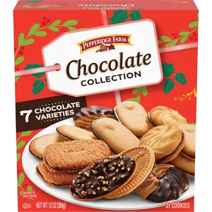Chocolate Collection, 7 Cookie Varieties, 13-oz Box